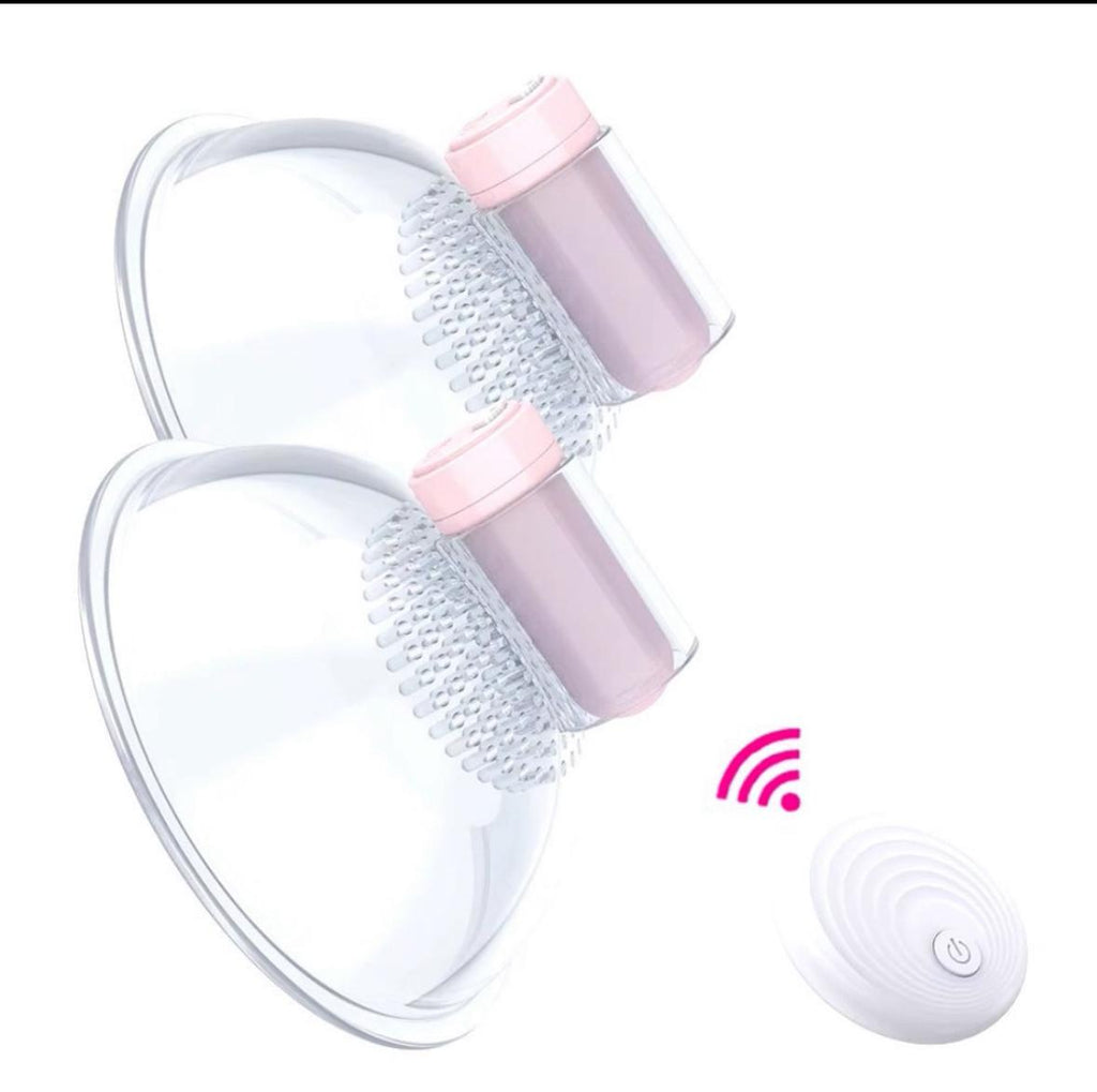 Vibrador estimulador de pezón, masturbador para agrandar el pecho, Juguetes sexuales de masaje para pezón