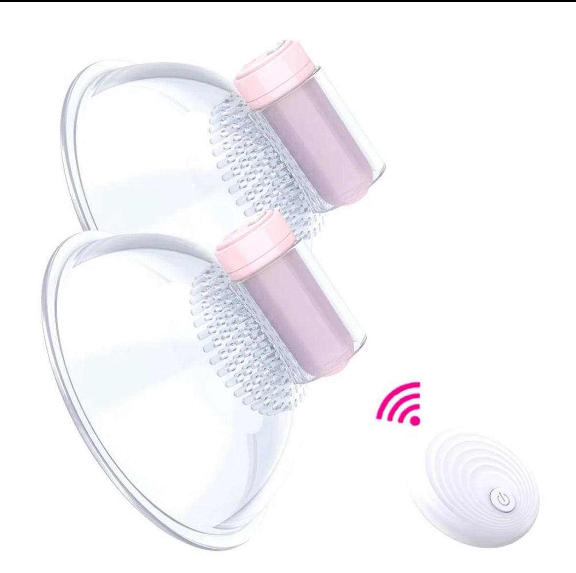 Vibrador estimulador de pezón, masturbador para agrandar el pecho, Juguetes sexuales de masaje para pezón