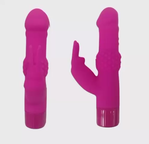 Vibrador doble tipo Conejo Purpura